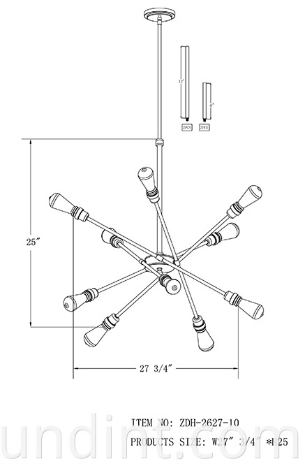 Zdh 2627 10 Dining Room Pendant Lights